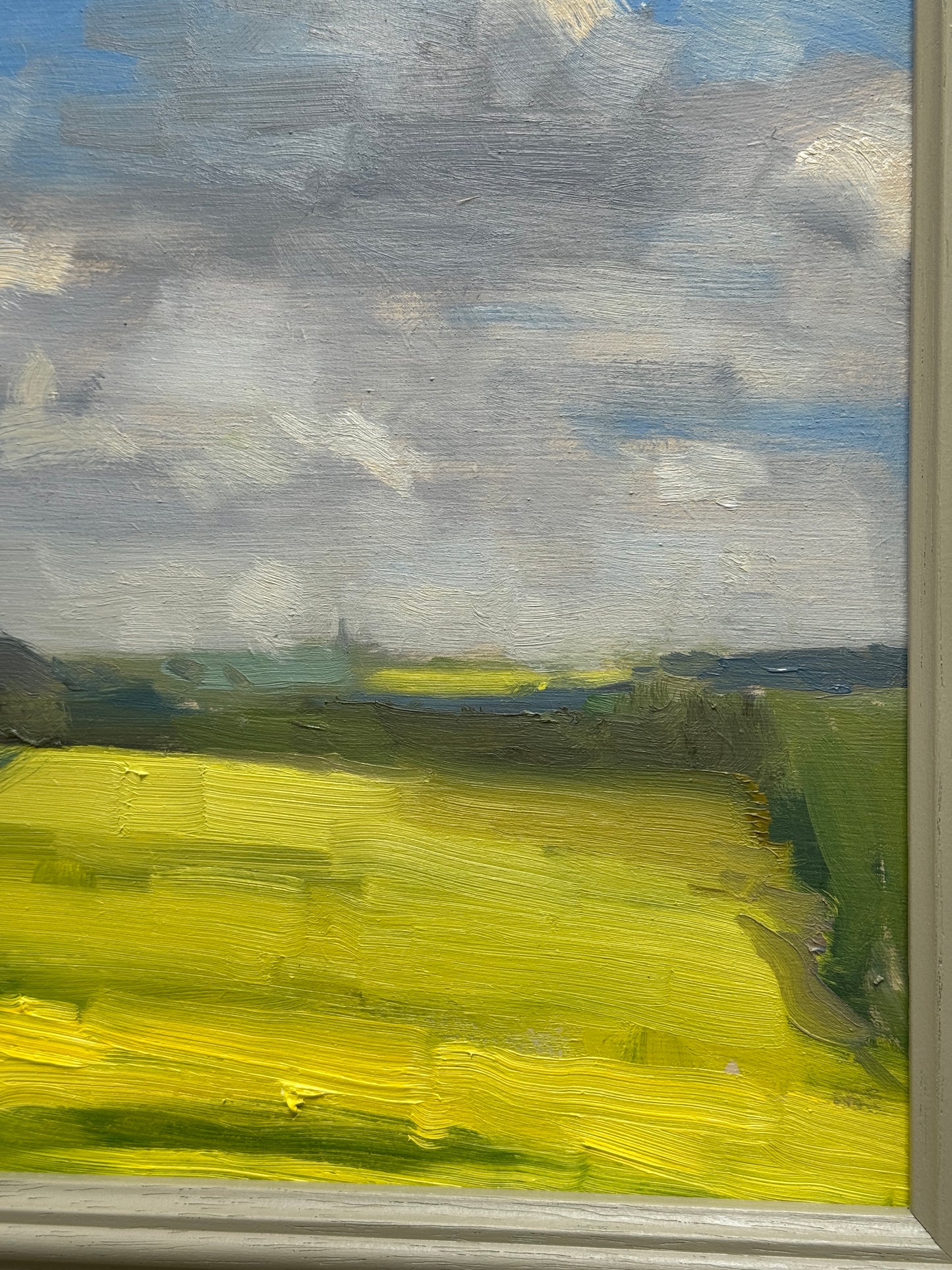 Another detail of the oil painting.