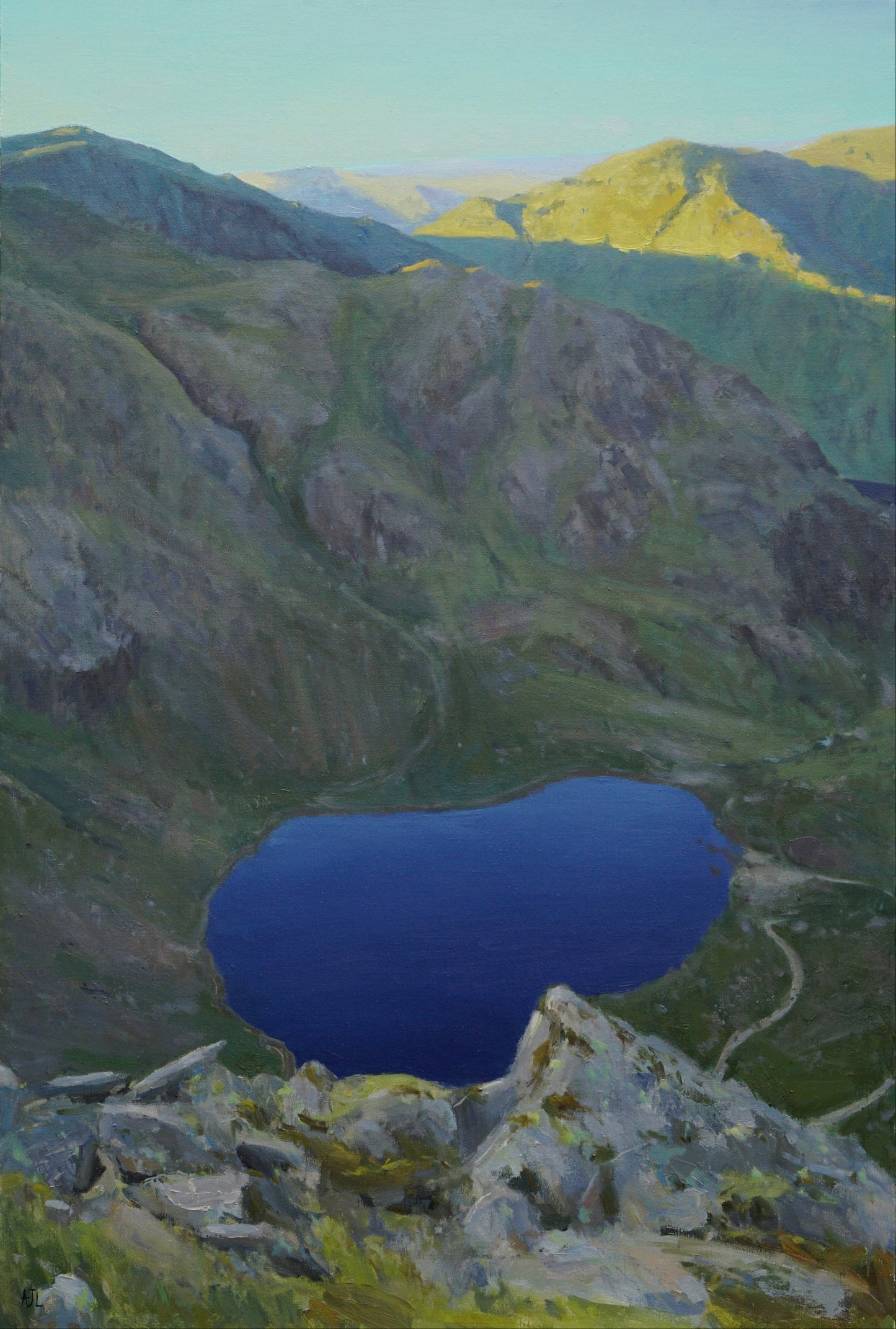 An original oil painting of a Lake District scene.