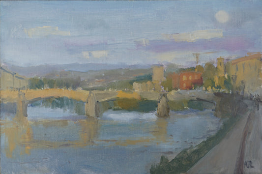 Moonrise over San Niccolò, Florence