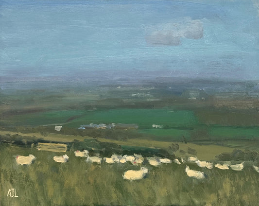 Sheep on White Horse Hill, Uffington