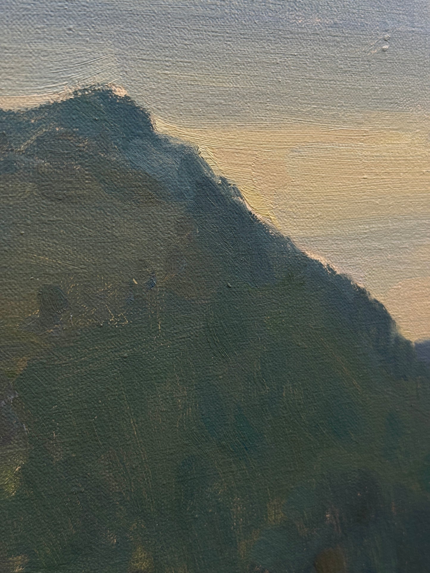 Detail of the fading sunlight.