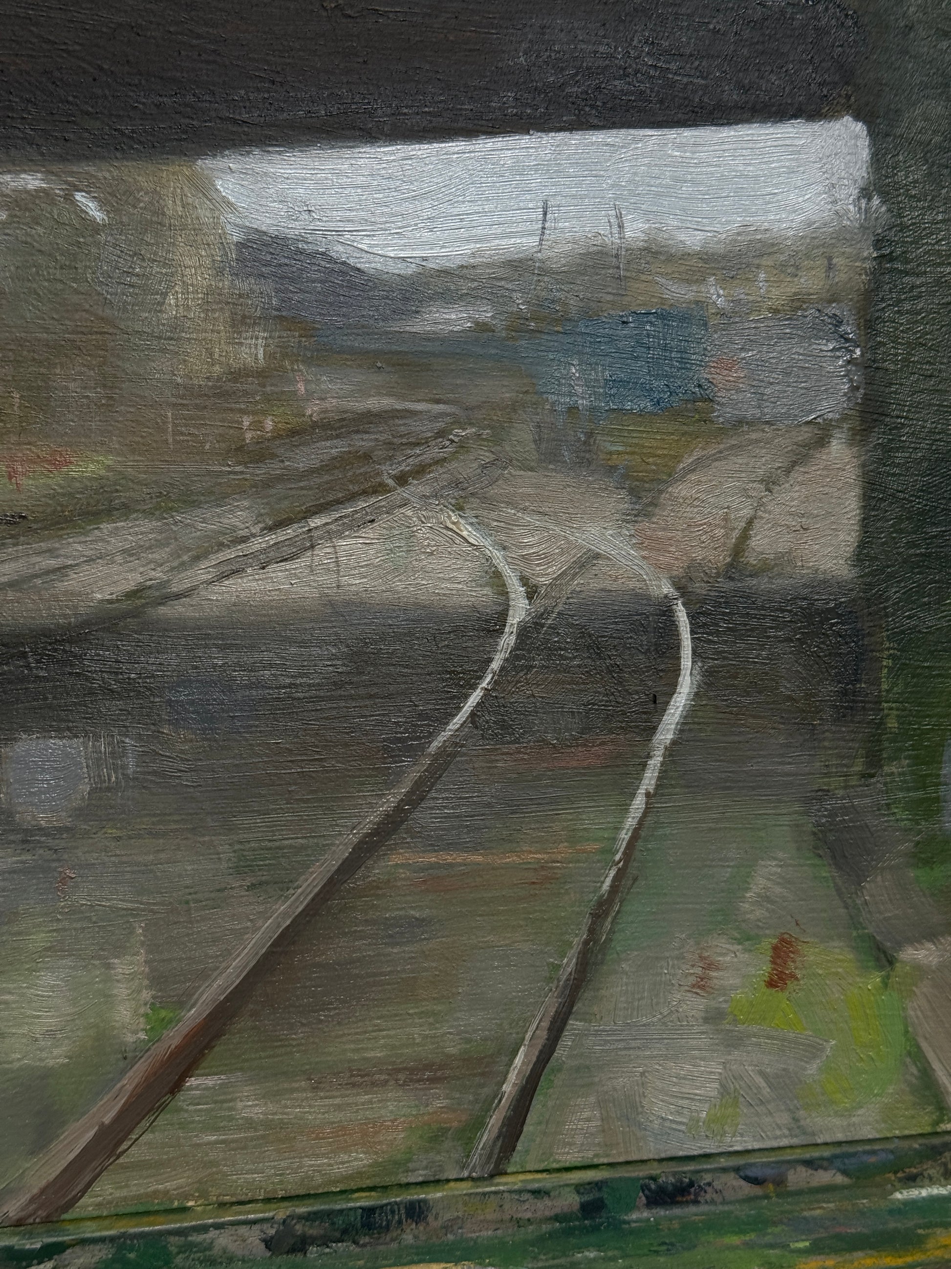 A close up of the painting.