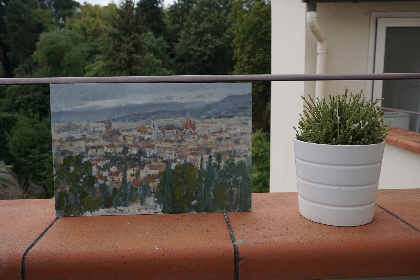 View of the city from San Miniato al monte, grey day